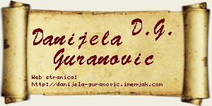 Danijela Guranović vizit kartica